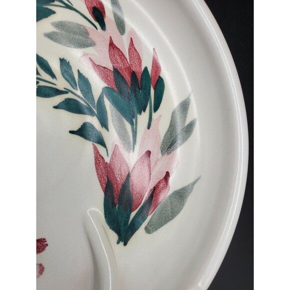 Clay Works Halifax N S Canada Pottery Dish Plate Flowers Unusual - Picture 9 of 12